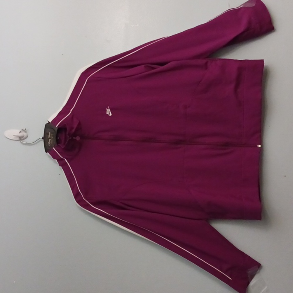 Nike Fit-dry size XXL(20/22)  women's purple with white stripes jacket.